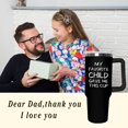 thumbnail image 6 of Fathers Day Gift for Dad - Birthday Gifts for Dad from Daughter, Son, Kids - Unique Birthday Present Ideas for Father, New Dad, Bonus Dad from Daughter Son - 40 Oz Tumbler with Handle and Straw, 6 of 6