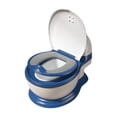 thumbnail image 4 of Asiento para orinal Entrenador para orinal Realista Cómodo Extraíble Sensación real Orinal Baño para orinal para hotel Guardería al aire libre Niños almohadilla de PU azul Hugo Inodoro de tren para ir al baño, 4 of 10