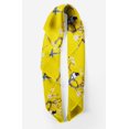 thumbnail image 2 of Bimba Yellow Floral & Pin Tailed Whydah Bird Pure Silk Printed Head Bandanas Summer Neck Wrap Scarf 40 x 80 Inches, 2 of 6