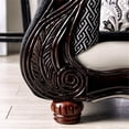 thumbnail image 6 of Furniture of America Mos Chenille Upholstered Tufted Sofa in Black and Gray, 6 of 8
