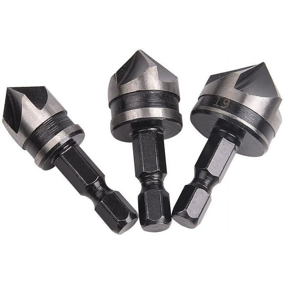 EcoNesxp 1.5mm Countersink Set for Wood Metal Quick Change Drill Bits