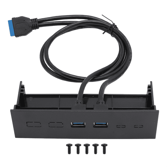 Hub USB de Panel Frontal de 5,25 Pulgadas, Puerto Dual, 5 Gbps, USB 3.0, Unidad Óptica, Panel Frontal, Carcasa de Computadora, Placa de Expansión