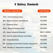 Digital Battery Tester KW208 Car Battery Checker 12V Charging System Test Tool Motor Automotive Battery Capacity Tester ,Fast and Accurate Precise