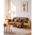 thumbnail image 3 of Mesa de Noche JOONEE Vintage Roble Amarillo con Cajón 42x30x65 cm, 3 of 7
