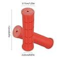 thumbnail image 4 of Bicycle Accessories - Universal 22.2mm Rubber Bicycle Handle Cover, Ergonomic Not Easy Slip Grip, Folding Bike Soft Handlebar Grips (B - Red), 4 of 7
