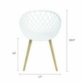 thumbnail image 3 of Jamesdar Kurv Steel and Plastic Mini Chair 2 Piece Set in White & Natural, 3 of 6