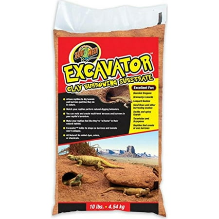 Excavator Clay Burrowing Substrate, 10 Pounds, Holds its shape so tunnels won't collapse By Zoo