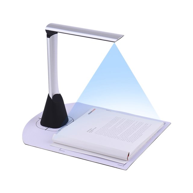 High Speed USB Book Image Document Camera Scanner, 5 Mega-pixel HD High-Definition A4 Scanning Size With OCR Function LED Light ,Compatibility