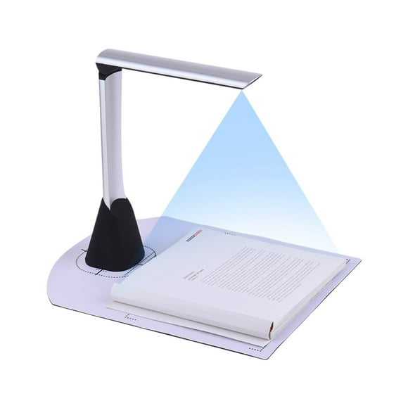 High Speed USB Book Image Document Camera Scanner, 5 Mega-pixel HD High-Definition A4 Scanning Size With OCR Function LED Light ,Easy to Use