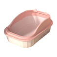 thumbnail image 2 of Bandeja de arena para mascotas con parte abierta, caja de arena para gatos, orinal, inodoro, colcha para gatitos, conejos, animales pequeños ,, 2 of 8