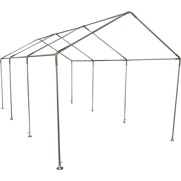 12' X 20' Galvanized Steel Canopy Frame (13/8" Thick Poles)