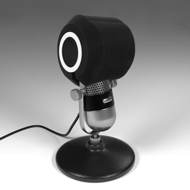 GOOHOCHY Microphone Isolation Ball Black For Karaoke 2Set
