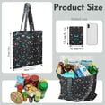 thumbnail image 2 of Vintage Polka Dot Reusable Fabric Tote Bag - Spacious, Foldable & Eco-Friendly Shopping Bag, 2 of 5