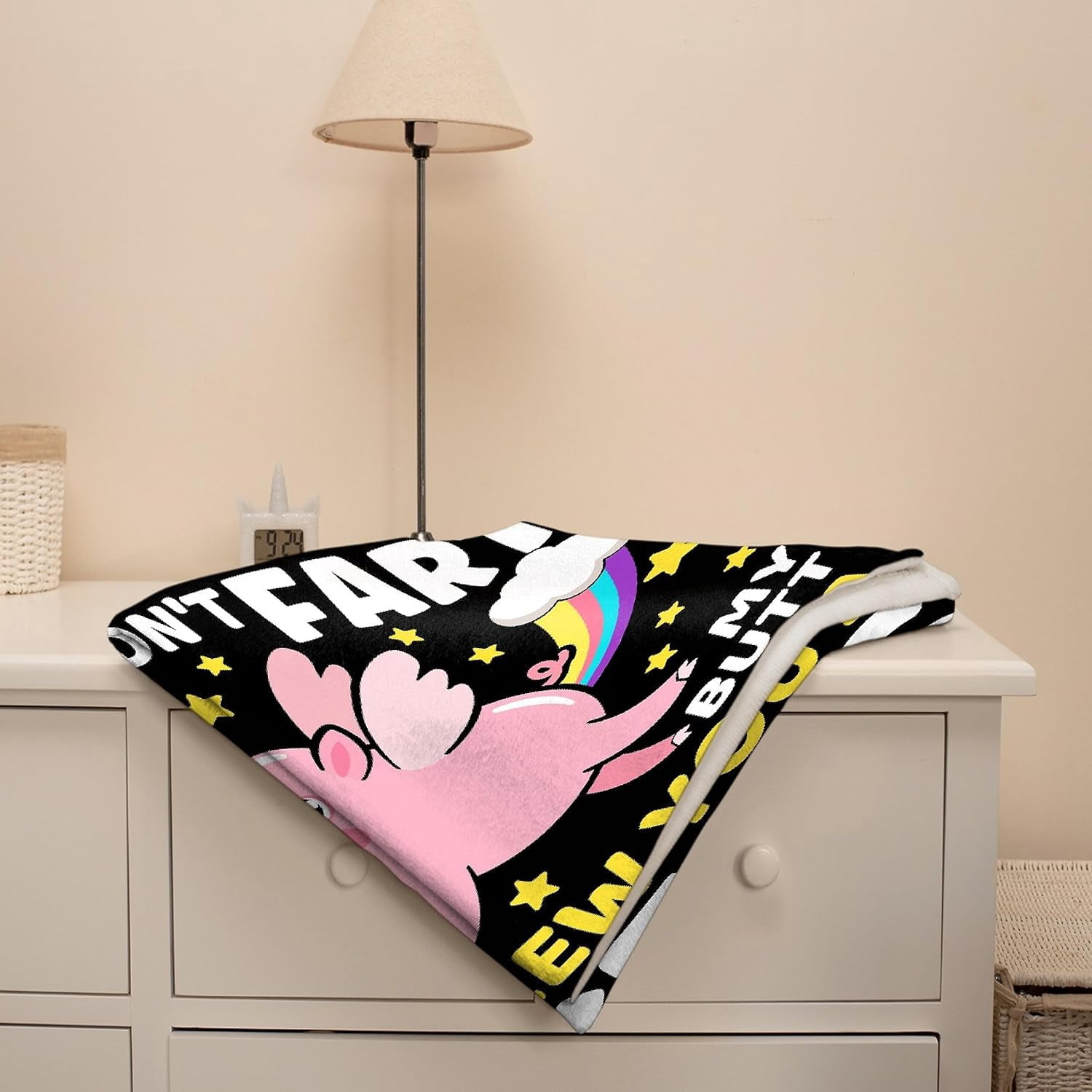 Funny Pig Blanket Gift for Girls Boys- 60x80 Inches Soft Flannel Throws Blankets Funny Gift for Teen Women Men Adult Cute Pig Lover Gifts for Birthday Christmas Halloween Bed Sofa Couch-Twin Size