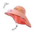 thumbnail image 2 of Jamicy Sun Hat for Kids Solar/USB Charging Fan Hat Wide Brim Bucket Fisherman Hat With Neck Flap Uv Protection Cooling Fan Cap for Boys Girls, 2 of 6