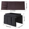 thumbnail image 3 of Bandeja para reposabrazos de sofá con organizador, bolsa colgante de almacenamiento para sofá, libro de Control remoto, artículos diversos, almacenamiento para el hogar, bolsa de almacenami Wmkox8yii qwyer641, 3 of 4
