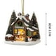 thumbnail image 3 of Adornos de granja de pollos 2025. Adorno navideño de madera de gallinero para amantes de los adornos de granja., 3 of 5