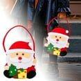 thumbnail image 4 of Papá Noel para fiestas Bolsitas con cordón de dibujos animados Vacaciones para niños Dulces e intercambio, 4 of 7