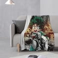 thumbnail image 2 of My Hero Academia Anti-Pilling Flannel 32"X48" Super Soft Plush Air Condition Quilt Fluffy Warm Cozy Decorative Blankets, 2 of 7