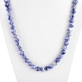 thumbnail image 5 of Sunburst Natural Sodalite Gemstone 8 MM Round Smooth Blue Beads Adjustable Necklace Mala Jewelry, 5 of 5
