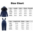 thumbnail image 1 of Kids Winter Puffer Jacket and Snow Pants 2-Piece Snowsuit Skisuit Set, 1 of 7