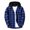Blue, variant on CCRFTGI Hoodies For Men Plaid Long Sleeve Button Down Flannel Shirt Fall Fashion Outdoor Casual Big and Tall Hooded Shirt Blue L
