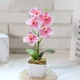 thumbnail image 1 of Fleur Simulée Phalaenopsis à 5 Têtes Plante Artificielle en Pot Simulée, 1 of 6