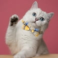 thumbnail image 6 of Cat Collar with Bell, Plaid Cat Collar with Bow Tie, Adjustable Buckle for Extra Small Medium Tiny Female Male Boys Girls Pets Puppy Kitten, 6 of 6