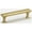 Satin Brass, variant on Alno A310-35-PB Manhattan 3-1/2" Center To Center Solid Brass Flat Bar Cabinet Pull -