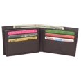 thumbnail image 5 of Mens Wallet RFID Genuine Leather Bifold Wallets For Men, 3 ID Windows 12 Card Holders Gift Box Brown, 5 of 8