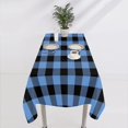 Buffalo Plaid Check Tablecloth Blue Black Buffalo Checkered Print Table ...