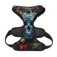thumbnail image 5 of Lsque Butterfly Flower Skull A Dog Harness, No-Pull Pet Harness with 2 Leash Clips, Adjustable Soft Padded Dog Vest with Easy Control Handle for Large Dogs-, 5 of 9