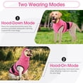 thumbnail image 6 of ROZKITCH Dog Anxiety Vest with Hood,Adjustable Thunder Jacket for Small Dogs,Comfort Dog Calming Vest for Fireworks,Thunderstorms,Separation and Vet Visit,Pink,XS, 6 of 8
