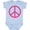AE-Light Blue, variant on Pink Peace Sign Girls Baby Bodysuit