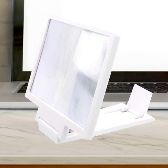 Walbest Foldable Phone Screen Magnifier, Mobile Phone Amplifier with Folding Stand Holder Anti-Radiation Movie Video Enlarger Phone Magnifier Screen for Most Smartphone