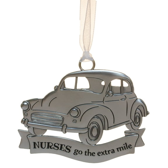 Life ie Beautiful Inspirational Zinc Ornament by Ganz- Nurses Go Extra Mile