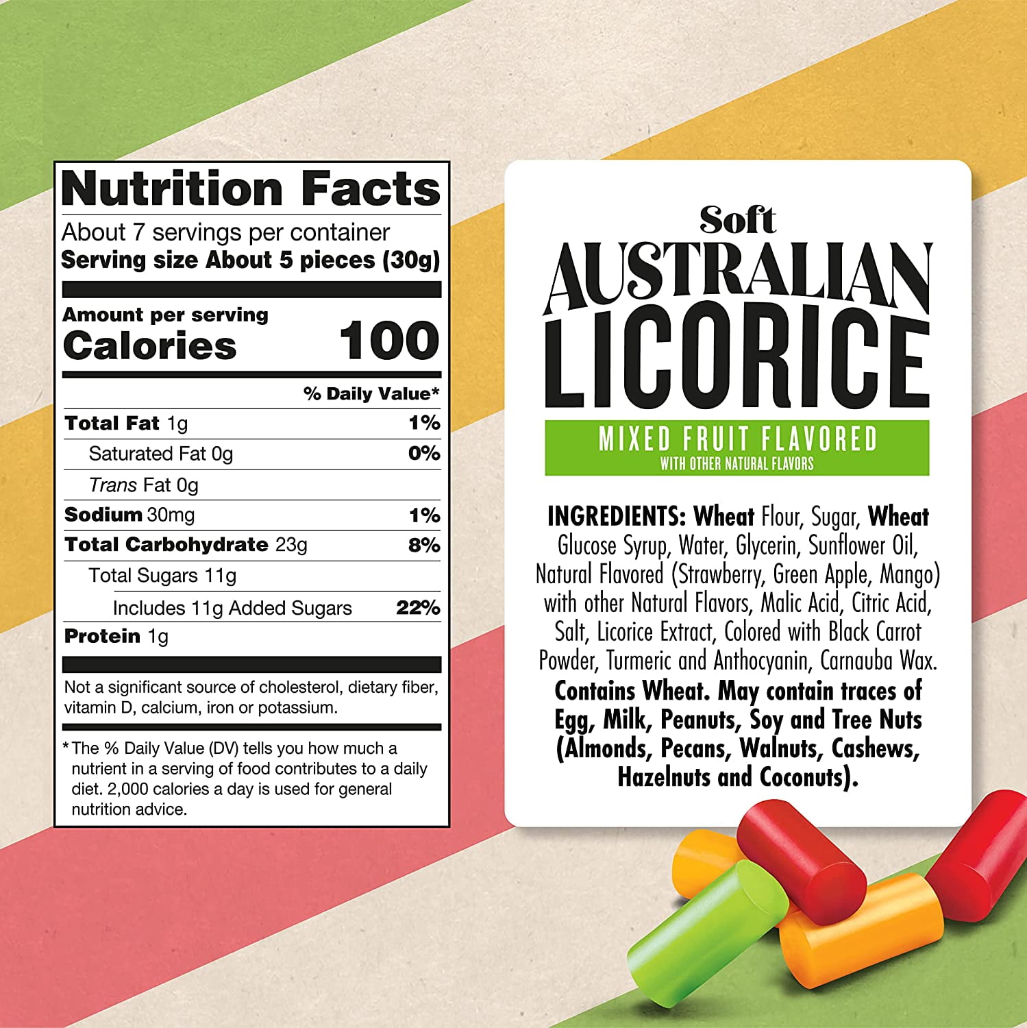 Buy Darrell Lea Mixed Flavor Soft Australian Made Licorice 1.925 lb