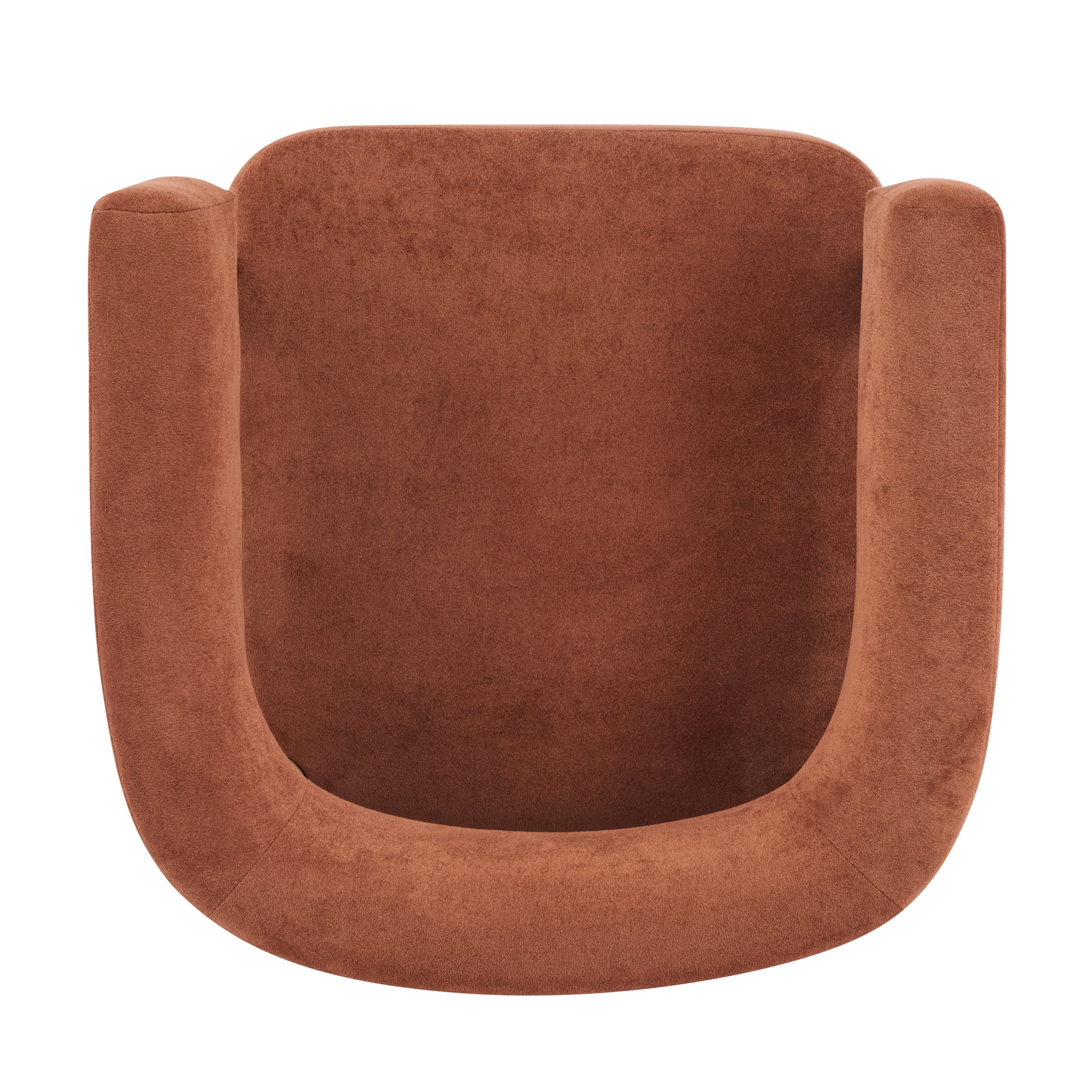 Christopher Knight Home Modern Boucle Upholstered Accent Chair, Lounge Chair with Solid Wood Legs, Burnt Orange, Set of 2