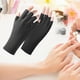 thumbnail image 1 of Guantes para manicura en gel, sin dedos, ligeros, resistentes y prácticos, con protección ligera. Negro, 1 of 8