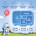 thumbnail image 3 of Bentgo + Bluey Kids Prints Leak-Proof, 5-Compartment Bento-Style Kids Lunch Box - Ages 3-7, Durable, Drop-Proof, Dishwasher Safe, & PFAS & BPA-Free Materials - Bluey’s Universe, 3 of 7
