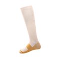 thumbnail image 1 of Calcetines de compresión hasta la rodilla unisex Color Block Running 1 par Beige L Unique Bargains Calcetines, 1 of 6