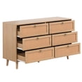 thumbnail image 6 of Barara King Rattan Double Dresser with 6 Drawers and Vintage Style for Bedroom Storage, Modern Chest of Drawers, Vintage, 6 of 8