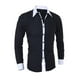 thumbnail image 2 of pstuiky manga larga de hombre, Camisa informal de manga larga a cuadros para hombre, holgada, de talla grande, con combinación de colores Tops de hombre xxl, 2 of 4
