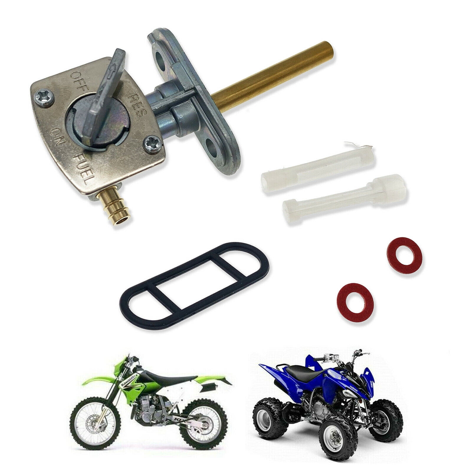 Universal CNC Alloy Aluminum Inline Gas Fuel Filter for Honda XR50 CRF50 XR 50 CRF 50 Pit Dirt Bike ATV Go Kart Motorcycle Silver 