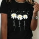 thumbnail image 3 of Camiseta de talla grande para mujer, Top con estampado de huellas de corazón y perro, camiseta informal suave y elástica, ropa de moda urbana 2024, 3 of 5