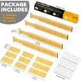 thumbnail image 2 of SpaceAid Bamboo Kitchen Organizer Drawer Dividers, Expandable(17-22 in), 17"L x 0.6"W x 2.6"H, 2 of 6