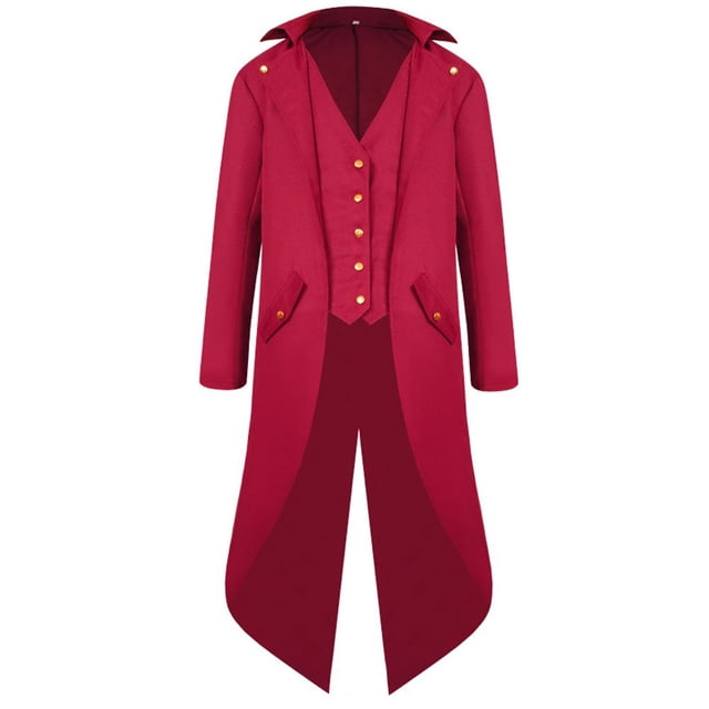 Chaqueta estilo gótico para hombre Costume H&ZY, estilo steampunk, vintage