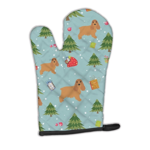 Christmas Cocker Spaniel Oven Mitt