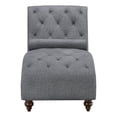 thumbnail image 3 of Lexicon Bonne Upholstered Chaise with Bolster Pillow in Dark Gray, 3 of 8
