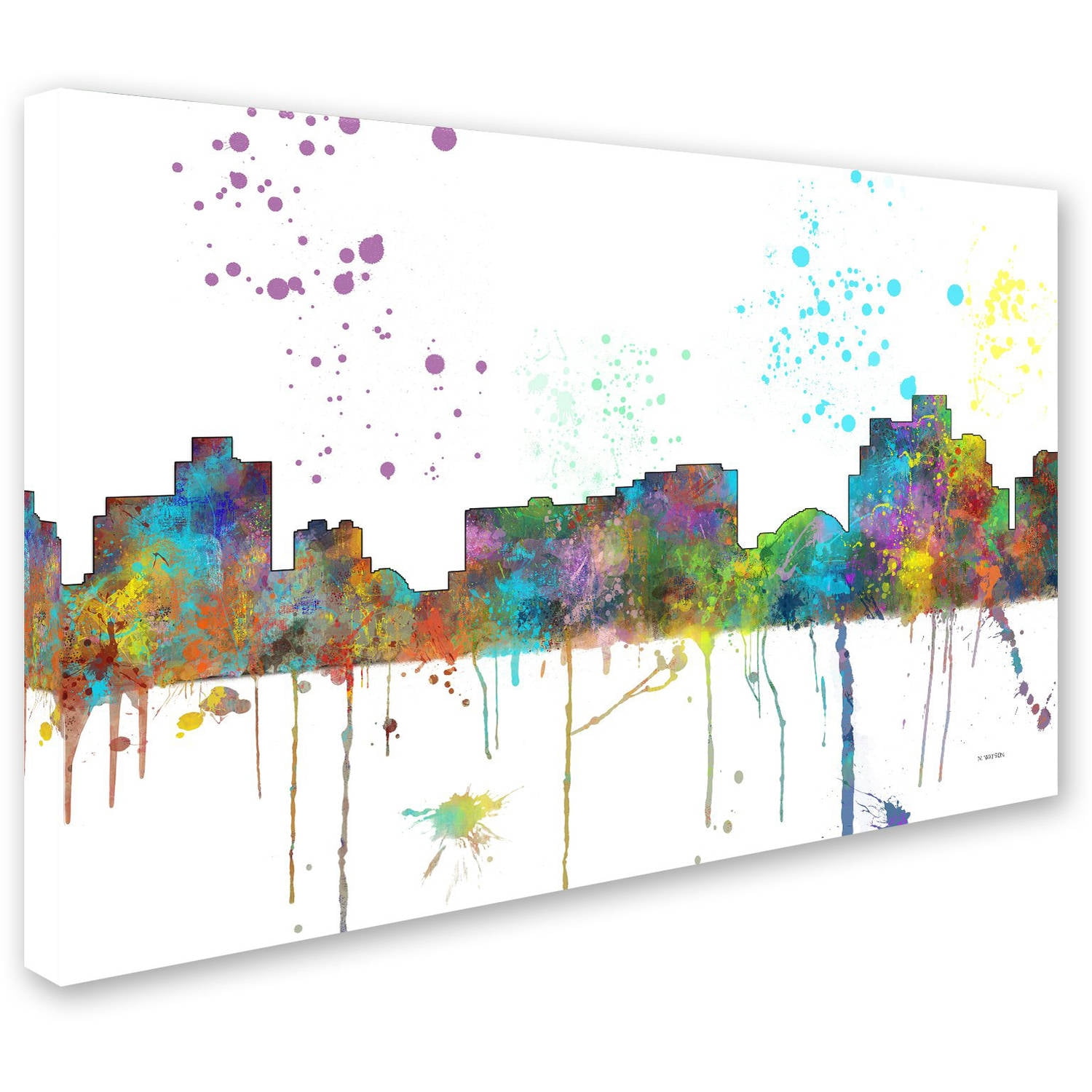 Trademark Fine Art "Reno Nevada Skyline Mclr-1" Canvas Art by Marlene Watson